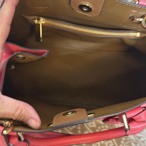 Michael Kors Greenwich Large Tote Grab Bag Watermelon/Luggage/Tote/Crossbody - Picture 10 of 13